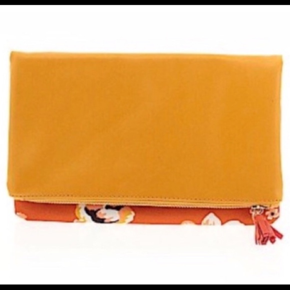 Rachel Pally Orange Fold-over clutch